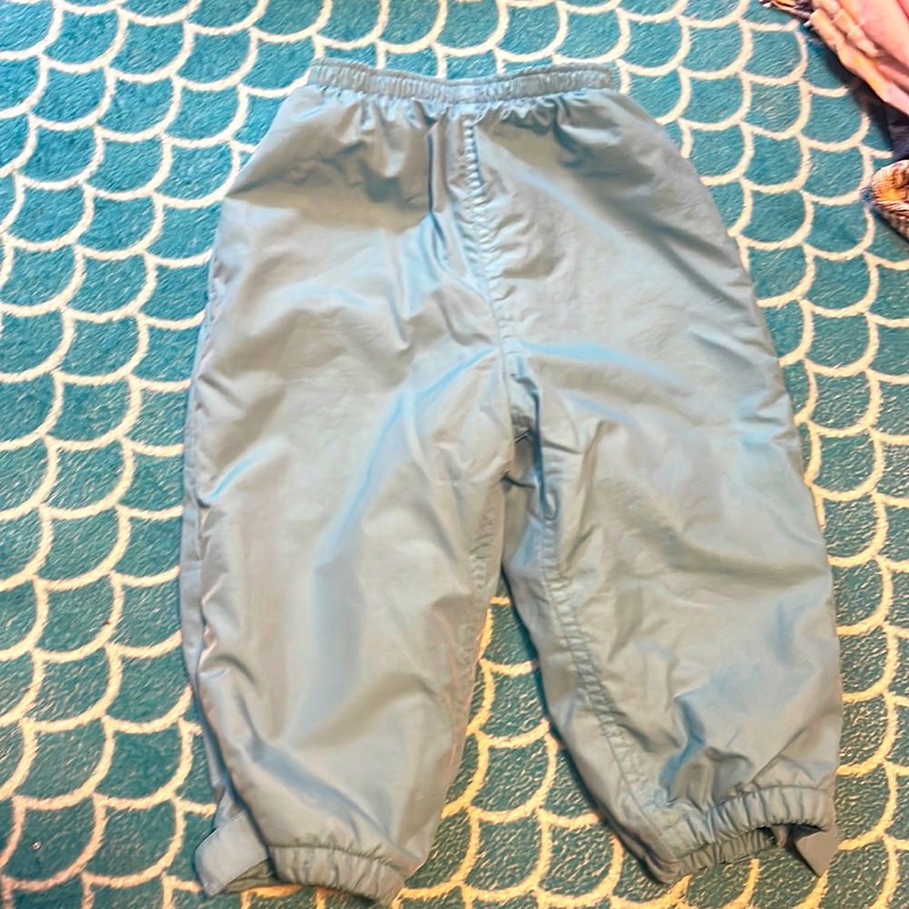 LL Bean 18 mo snow pants fleece-lined w/Velcro and elasticized waist and cuffs.